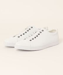 ジオメトリック レザースニーカー