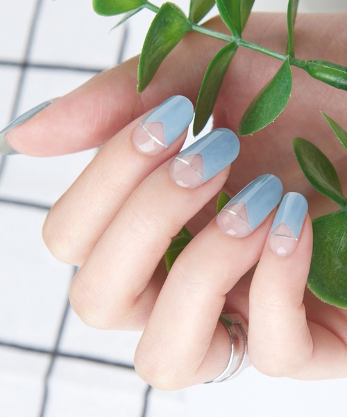 セール】[ZINIPIN]ジェルネイルセット009（ネイルシール/ネイルチップ