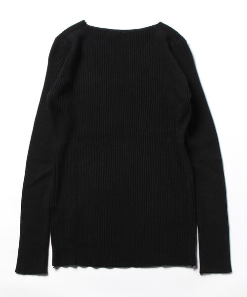 Ritzy(リッツィー)の「リブVネックニット(ニット/セーター・レディース・ブラック/アイボリー/グレー/イエロー/ピンク/ライトグリーン/ホワイト・FREE)」の21枚目の写真