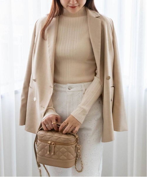 RANDA(ランダ)の「ダブルボタンテーラードジャケット(テーラードジャケット・レディース・ネイビー/ベージュ/グレー・0/1)」の20枚目の写真