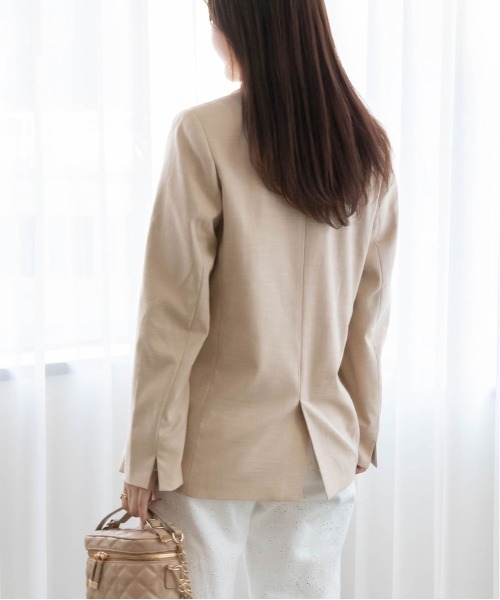 RANDA(ランダ)の「ダブルボタンテーラードジャケット(テーラードジャケット・レディース・ネイビー/ベージュ/グレー・0/1)」の21枚目の写真