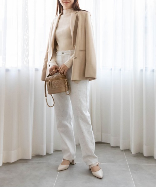 RANDA(ランダ)の「ダブルボタンテーラードジャケット(テーラードジャケット・レディース・ネイビー/ベージュ/グレー・0/1)」の22枚目の写真