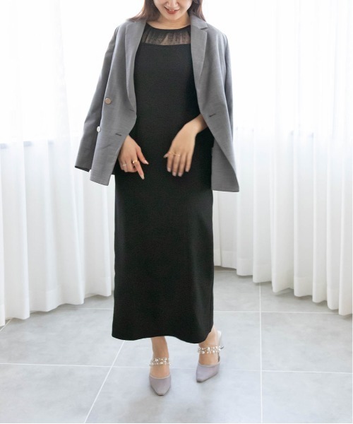 RANDA(ランダ)の「ダブルボタンテーラードジャケット(テーラードジャケット・レディース・ネイビー/ベージュ/グレー・0/1)」の8枚目の写真