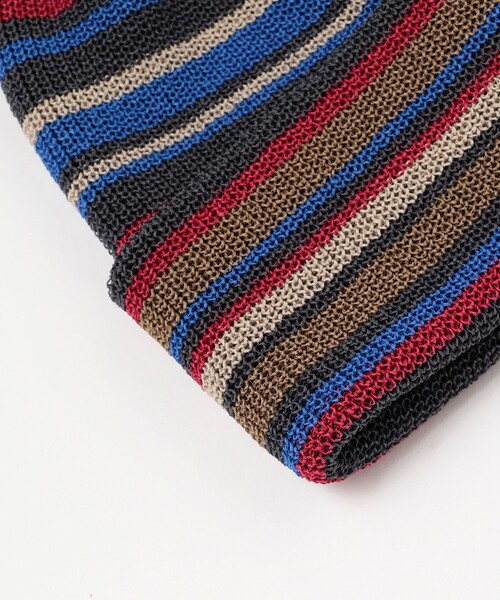 BEAMS（ビームス）の「BEAMS / マルチボーダー ワッチキャップ（ハット・メンズ・ブラウン/ネイビー/ブラック・ONE SIZE）」の11枚目の写真