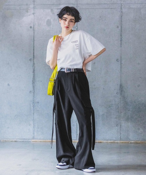 PAGEBOY（ページボーイ）の「マルチロゴショートT（Tシャツ/カットソー・レディース・グリーン/オフホワイト/ブラック・FREE）」の10枚目の写真