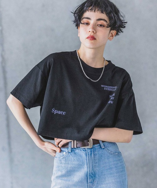 PAGEBOY（ページボーイ）の「マルチロゴショートT（Tシャツ/カットソー・レディース・グリーン/オフホワイト/ブラック・FREE）」の13枚目の写真