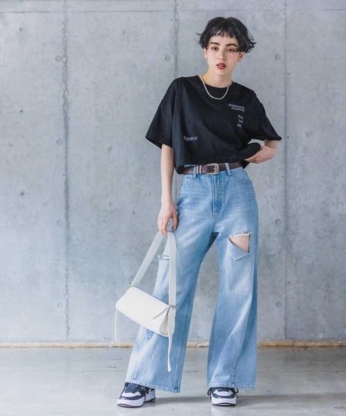 PAGEBOY（ページボーイ）の「マルチロゴショートT（Tシャツ/カットソー・レディース・グリーン/オフホワイト/ブラック・FREE）」の18枚目の写真