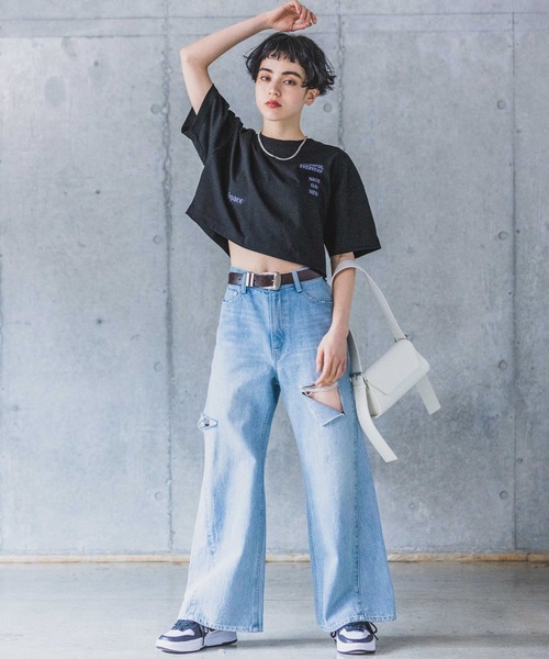 PAGEBOY（ページボーイ）の「マルチロゴショートT（Tシャツ/カットソー・レディース・グリーン/オフホワイト/ブラック・FREE）」の20枚目の写真