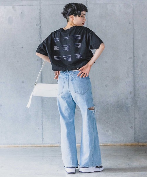 PAGEBOY（ページボーイ）の「マルチロゴショートT（Tシャツ/カットソー・レディース・グリーン/オフホワイト/ブラック・FREE）」の21枚目の写真