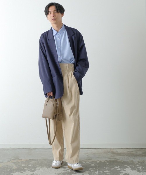 NULL（ヌル）の「【NULL】長袖 シアーシャツ（シャツ/ブラウス・メンズ・ブルーグリーン/サックスブルー/ブラック/ホワイト・FREE）」の19枚目の写真