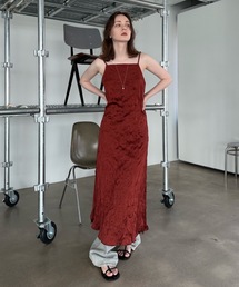 Didot.showroom | 【DIDOT.】しわ加工スクエアキャミワンピ(ワンピース)