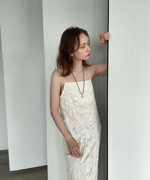 Didot.showroom(ディドット ショールーム)の「【DIDOT.】しわ加工スクエアキャミワンピ(ワンピース・レディース・ブラック/クリーム/ブラウン/ミント・FREE)」の17枚目の写真