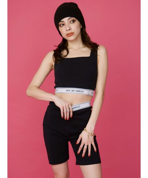 EVRIS（エヴリス）の「ロゴラインバイカーパンツ（その他パンツ・レディース・ブラック/グレー・FREE）」の15枚目の写真