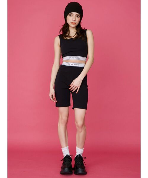 EVRIS（エヴリス）の「ロゴラインバイカーパンツ（その他パンツ・レディース・ブラック/グレー・FREE）」の21枚目の写真