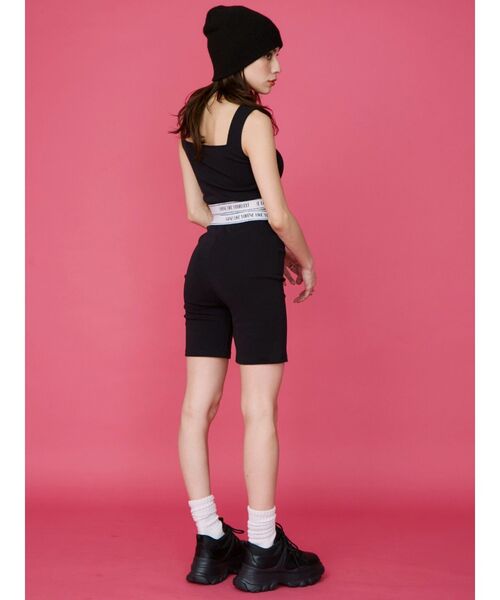 EVRIS（エヴリス）の「ロゴラインバイカーパンツ（その他パンツ・レディース・ブラック/グレー・FREE）」の10枚目の写真