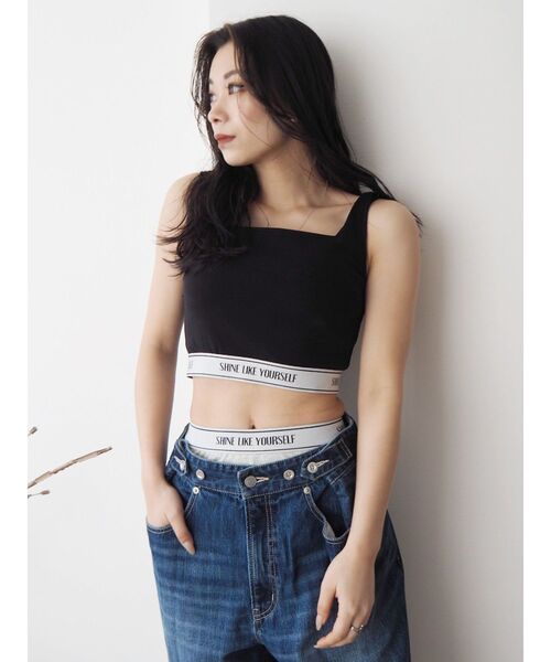 EVRIS（エヴリス）の「ロゴラインバイカーパンツ（その他パンツ・レディース・ブラック/グレー・FREE）」の7枚目の写真