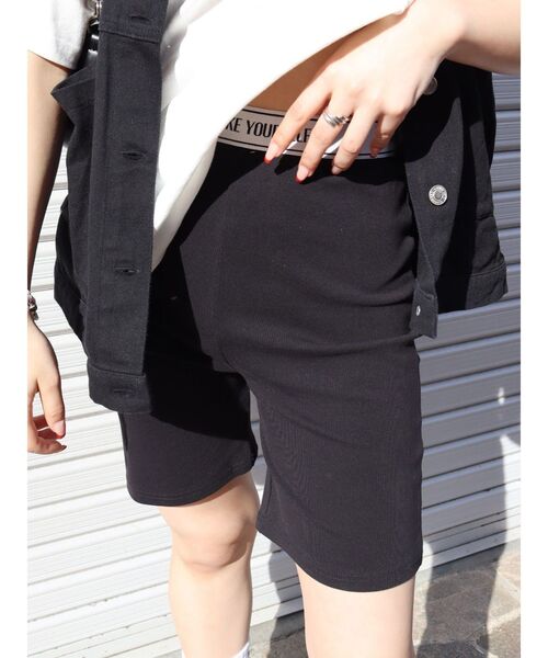 EVRIS（エヴリス）の「ロゴラインバイカーパンツ（その他パンツ・レディース・ブラック/グレー・FREE）」の17枚目の写真