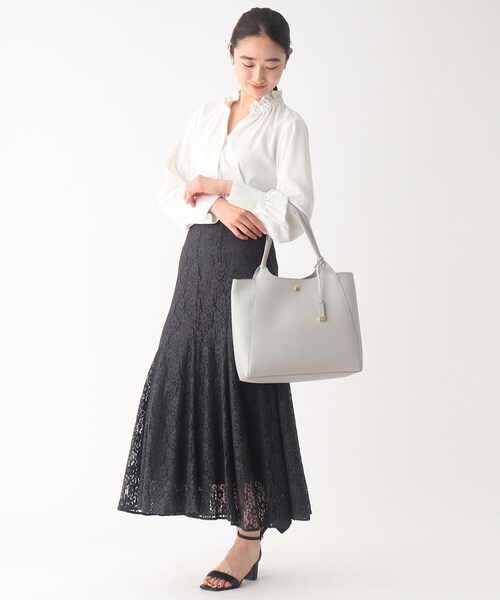 OPAQUE.CLIP（オペークドットクリップ）の「◆トートバッグ【A4収納可/軽量】（トートバッグ・レディース・ベージュ/ブラック/グレー・00）」の22枚目の写真