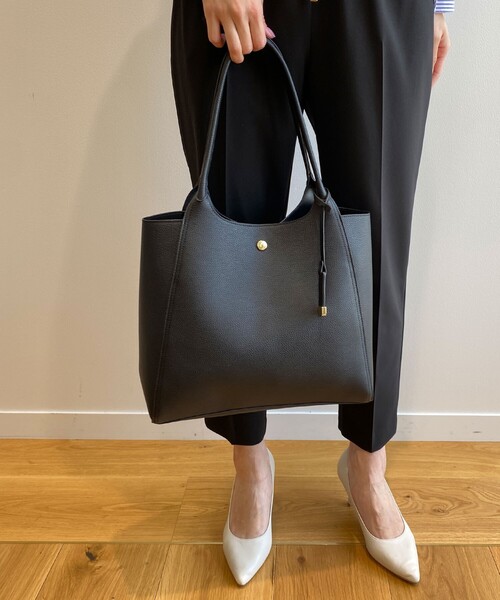 OPAQUE.CLIP（オペークドットクリップ）の「◆トートバッグ【A4収納可/軽量】（トートバッグ・レディース・ベージュ/ブラック/グレー・00）」の19枚目の写真