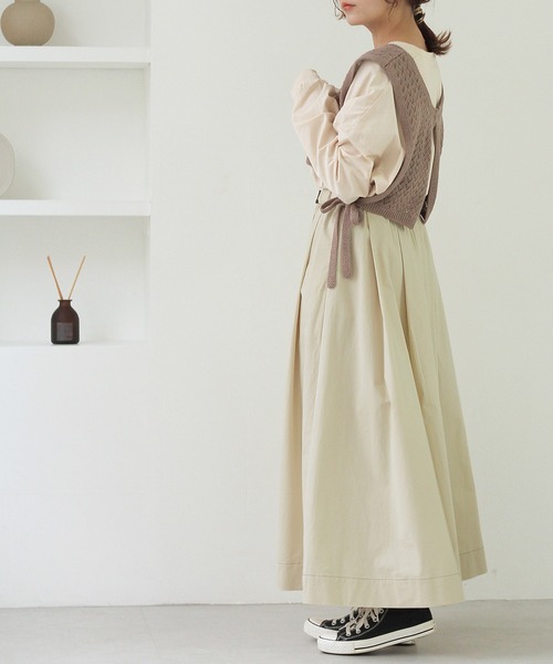 Crisp（クリスプ）の「ベルトフレアスカート（スカート・レディース・ブラウン/アイボリー・FREE）」の14枚目の写真
