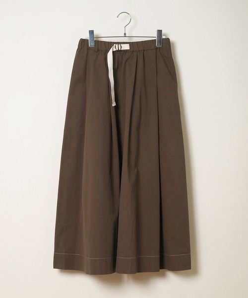 Crisp（クリスプ）の「ベルトフレアスカート（スカート・レディース・ブラウン/アイボリー・FREE）」の8枚目の写真
