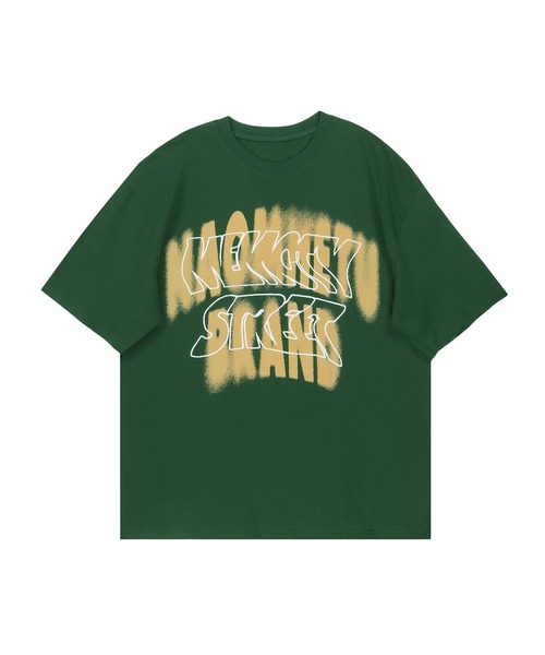 HOOK（フック）の「【HOOK】古着風フロントプリントビッグTEE (SS) (LR)（Tシャツ/カットソー・メンズ・ブラック/ライトベージュ/ライトグレー/ホワイト/ピンク/ダークグリーン/ブラック系その他2/グリーン系その他/ブラック系その他・M/L/XL/S）」の8枚目の写真