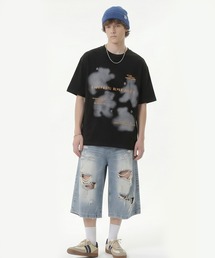 HOOK（フック）の「【HOOK】古着風フロントプリントビッグTEE (SS) (LR)（Tシャツ/カットソー）」