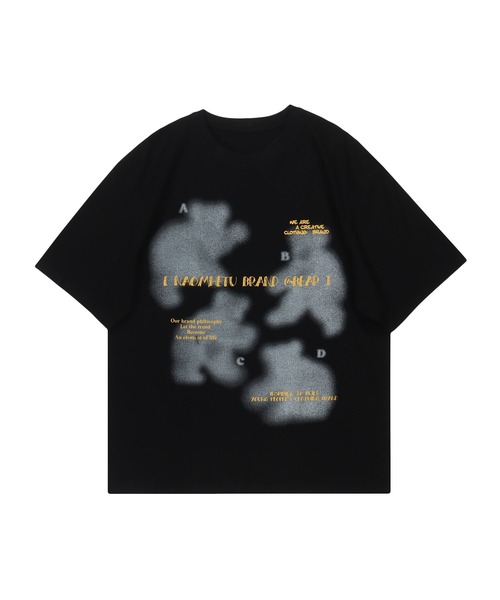 HOOK（フック）の「【HOOK】古着風フロントプリントビッグTEE (SS) (LR)（Tシャツ/カットソー・メンズ・ブラック/ライトベージュ/ライトグレー/ホワイト/ピンク/ダークグリーン/ブラック系その他2/グリーン系その他/ブラック系その他・M/L/XL/S）」の4枚目の写真