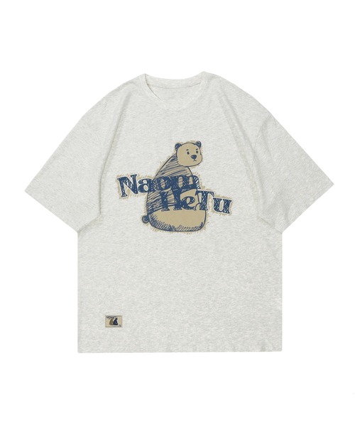 HOOK（フック）の「【HOOK】古着風フロントプリントビッグTEE (SS) (LR)（Tシャツ/カットソー・メンズ・ブラック/ライトベージュ/ライトグレー/ホワイト/ピンク/ダークグリーン/ブラック系その他2/グリーン系その他/ブラック系その他・M/L/XL/S）」の5枚目の写真