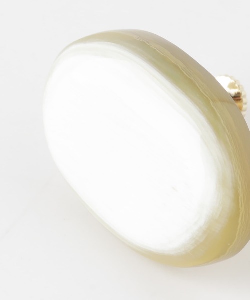 URBAN RESEARCH DOORS(アーバンリサーチドアーズ)の「バッファローホーンイヤリング(イヤリング・レディース・ブラック/シルバー・-)」の3枚目の写真