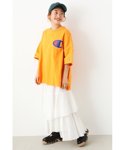 セール】Champion ワイドボックスTシャツ（Tシャツ/カットソー
