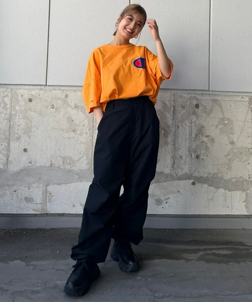 ロデオ チャンピオンコラボTシャツ Champion ワイドボックスTシャツ（T