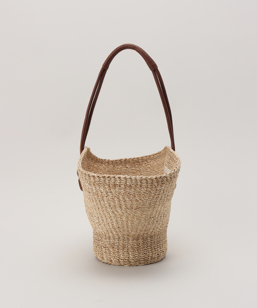 Spick & Span（スピックアンドスパン）の「【MARCHER / マルシェ】レザーハンドルカゴBAG（かごバッグ・レディース・ベージュ・FREE）」の7枚目の写真