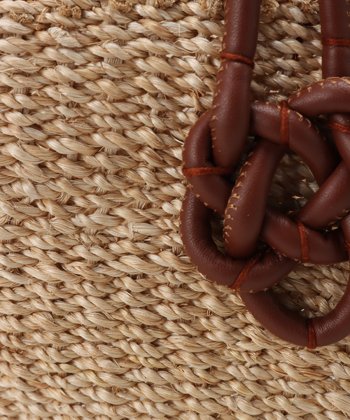 Spick & Span（スピックアンドスパン）の「【MARCHER / マルシェ】レザーハンドルカゴBAG（かごバッグ・レディース・ベージュ・FREE）」の11枚目の写真