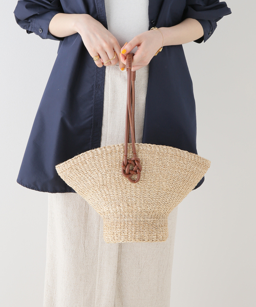 Spick & Span（スピックアンドスパン）の「【MARCHER / マルシェ】レザーハンドルカゴBAG（かごバッグ・レディース・ベージュ・FREE）」の10枚目の写真