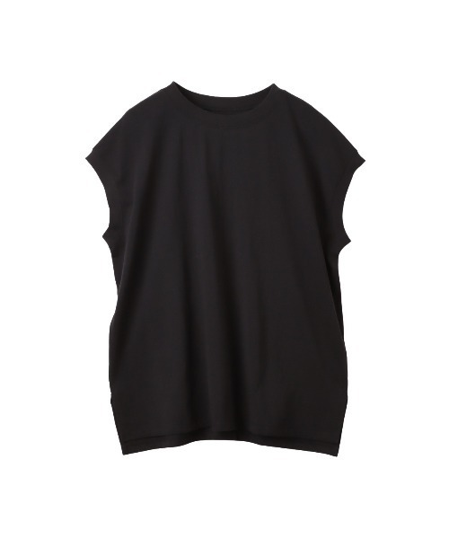 Eclat one(エクラワン)の「夏の大人カジュアル オーバーサイズ フレンチスリーブ Tシャツ(Tシャツ/カットソー・レディース・チャコール/ブラック/オフホワイト・FREE)」の21枚目の写真