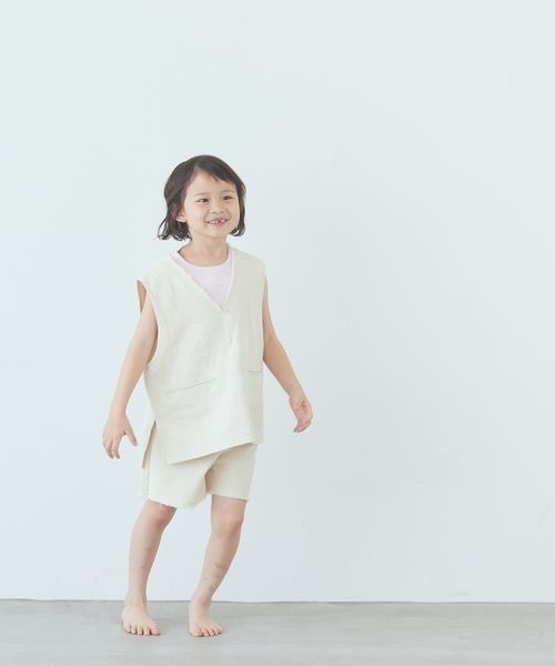 LOWRYS FARM（ローリーズファーム）の「カットオフデニムショートパンツ　 195453（デニムパンツ・キッズ・ブラック/オフホワイト/ブルー・110cm/120cm/130cm/140cm/150cm）」の22枚目の写真