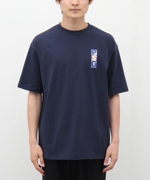 【Paris Saint-Germain】バーティカル ロゴプリント Tシャツ（Tシャツ/カットソー）｜PARIS SAINT-GERMAIN（パリ・サン＝ジェルマン）