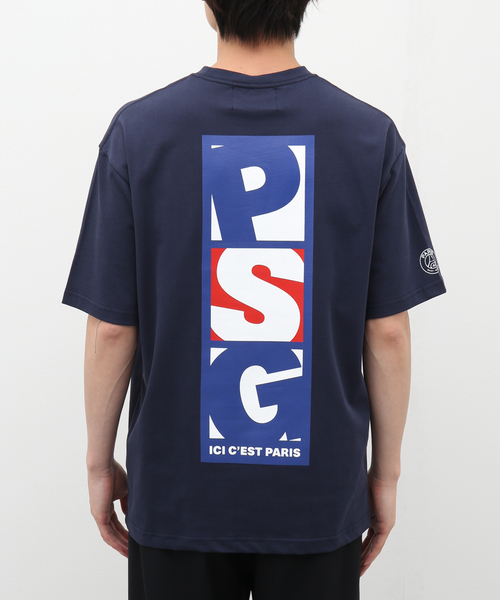 【Paris Saint-Germain】バーティカル ロゴプリント Tシャツ（Tシャツ/カットソー）｜PARIS SAINT-GERMAIN（パリ・サン＝ジェルマン）