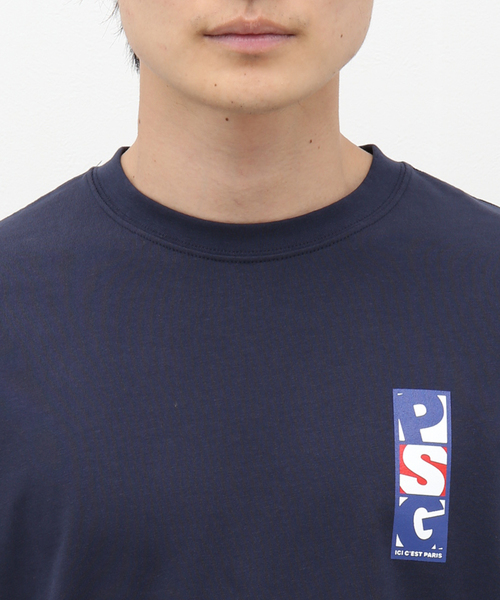 【Paris Saint-Germain】バーティカル ロゴプリント Tシャツ（Tシャツ/カットソー）｜PARIS SAINT-GERMAIN（パリ・サン＝ジェルマン）