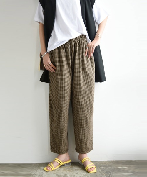 and it_(アンドイット)の「Wガーゼコクーンパンツ(その他パンツ・レディース・アイボリー/ブラック/その他・M-L)」の7枚目の写真