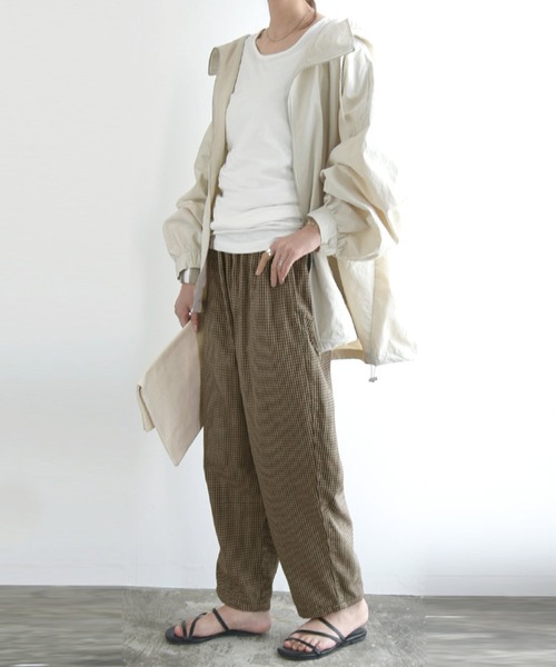 and it_(アンドイット)の「Wガーゼコクーンパンツ(その他パンツ・レディース・アイボリー/ブラック/その他・M-L)」の17枚目の写真