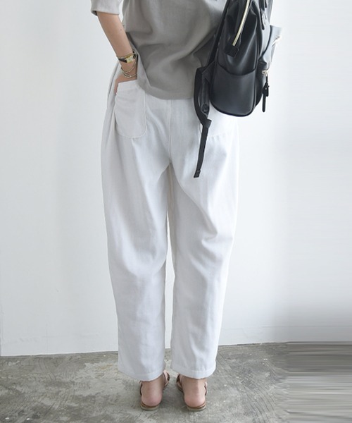 and it_(アンドイット)の「Wガーゼコクーンパンツ(その他パンツ・レディース・アイボリー/ブラック/その他・M-L)」の13枚目の写真