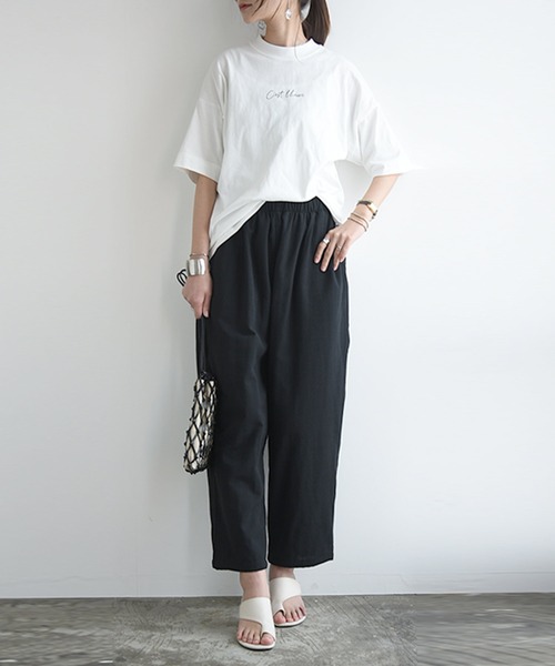 and it_(アンドイット)の「Wガーゼコクーンパンツ(その他パンツ・レディース・アイボリー/ブラック/その他・M-L)」の18枚目の写真