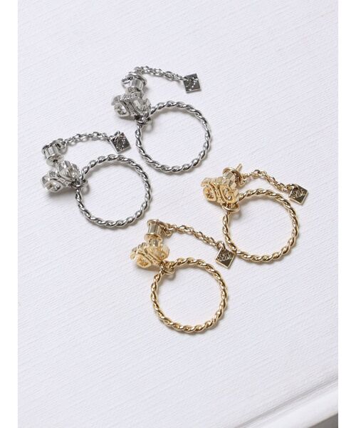 GYDA（ジェイダ）の「JEYSUSシンメトリーGGピアス（ピアス（両耳用）・レディース・シルバー/ゴールド・FREE）」の6枚目の写真