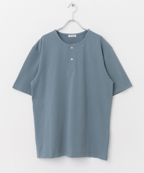 FORK&SPOON（フォークアンドスプーン）の「FORK&SPOON　ヘンリーネックTシャツ（Tシャツ/カットソー・メンズ・アイボリー/ブルー・5/4）」の14枚目の写真