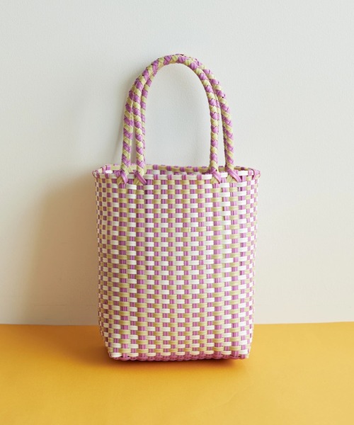 AMERICAN HOLIC（アメリカンホリック）の「カラーメルカドミニBAG（エコバッグ/サブバッグ・レディース・ピンク/ブルー・FREE）」の3枚目の写真