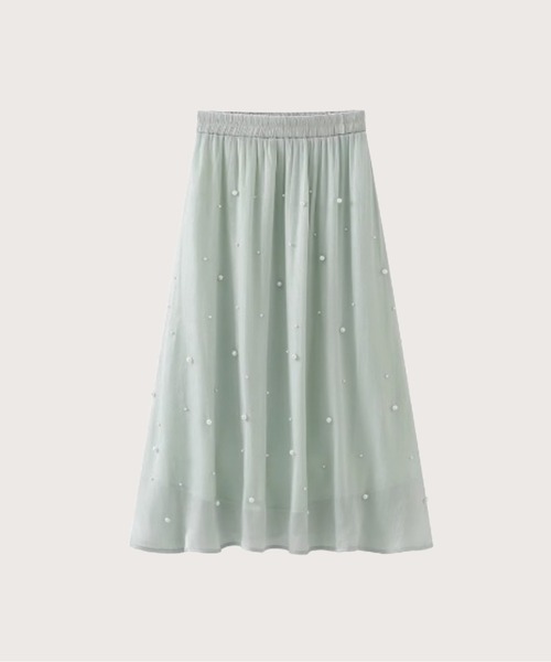 Pearl Deco Satin Sparkle Skirt