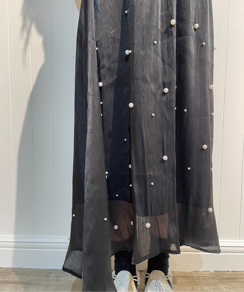 Pearl Deco Satin Sparkle Skirt