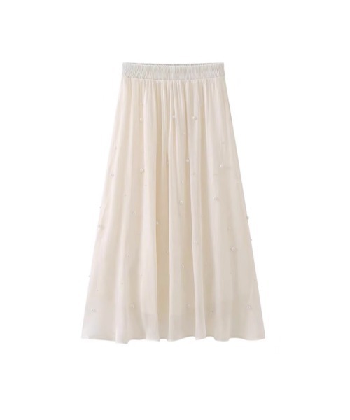 Pearl Deco Satin Sparkle Skirt